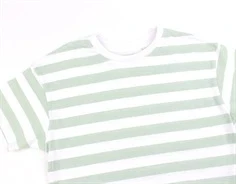 Name It silt green stribet short boxy top